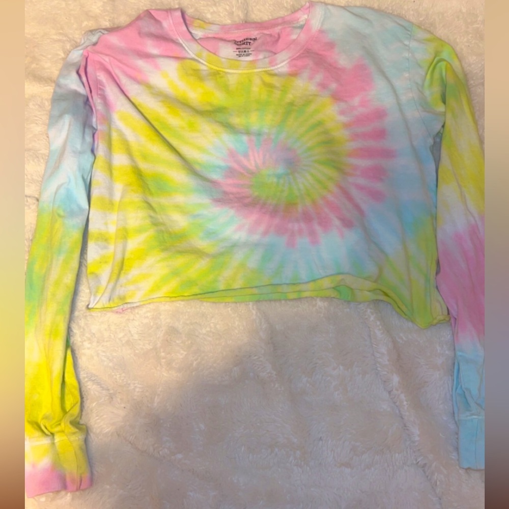 Tie dye cropped t-shirt
